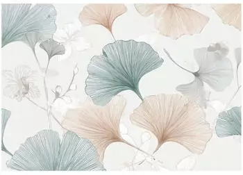 Wallarena Vlies Blumen 400x280 cm Fototapeten f&uuml;r Wohnzimmer Schlafzimmer Wandtapete 3D Effektinkl. Kleister Natur wei&szlig; Boho (15936VX8)