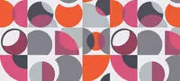 Architects Paper Fototapete "Atelier 47 Circles Artwork 3" geometrisch glatt...