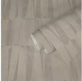 Bricoflor A.S. Cr&eacute;ation Holzoptik Creme Beige Grau Nara 387431 Holztapete 10,05 m x 0,53 m Made in Germany