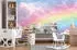 Wallarena Vlies Kinderzimmer 150x105 cm Regenbogen Fototapeten für Kinder Mädchen Kinderzimmertapete Wolken Himmel (15529VX3)