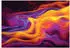 Wallarena Vlies Abstrakt 400x280 cm Fototapeten für Wohnzimmer Schlafzimmer Wandtapete 3D Effektinkl. Kleister modern orange violett (16040VX8)