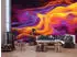 Wallarena Vlies Abstrakt 400x280 cm Fototapeten für Wohnzimmer Schlafzimmer Wandtapete 3D Effektinkl. Kleister modern orange violett (16040VX8)