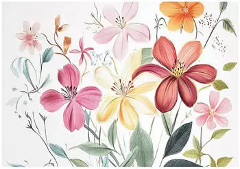 Wallarena Mehrfarbig Papier Baum/Pflanze/Natur Rechteckig 250x175 cm FSC 100% & Wandverkleidungen Fototapeten (800001020394)