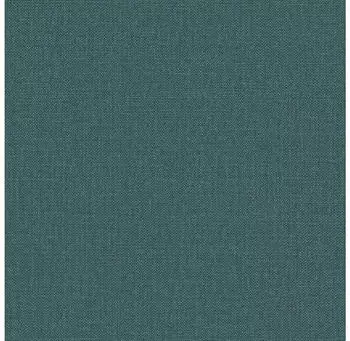 Elle Decoration by Crown Elle Leinen Optik Uni Textil Struktur Petrol 10444-19