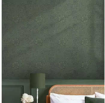 William Morris at Home Marigold Fibrous texturiert Retro (1 St) Design Dunkelgr&uuml;n (124255)
