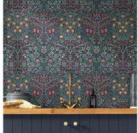 WILLIAM MORRIS AT HOME Vliestapete "Blackthorn" Retro glatt Designer Tapete,...