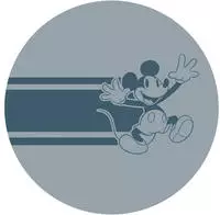 Komar Wandtattoo "selbstklebendes Vlies - Mickey Bonjour - Gr&ouml;&szlig;e 125 x 125 cm" rund