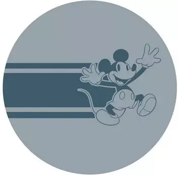 Disney Komar Vlies selbstklebend Mickey Bonjour Gr&ouml;&szlig;e 125 x 125 cm (Breite x H&ouml;he) Kinderzimmer Wandtattoo (DD1-064)