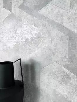 newroom Dexton Silver Vliestapete Grau Betonoptik Glanz (02-01040525-01)