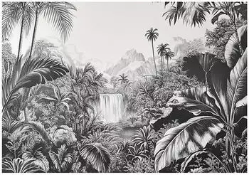 Wallarena Grau Papier Baum/Pflanze/Natur Rechteckig 200x140 cm FSC 100% & Wandverkleidungen Fototapeten (800000981747)