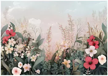Wallarena Mehrfarbig Papier Baum/Pflanze/Natur Rechteckig 200x140 cm FSC 100% & Wandverkleidungen Fototapeten (800001158475)