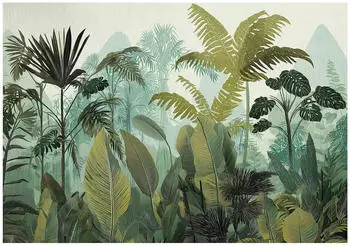 Wallarena Mehrfarbig Papier Baum/Pflanze/Natur Rechteckig 300x210 cm FSC 100% & Wandverkleidungen Fototapeten (800001157785)