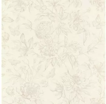 Rasch 793932 in Cremewei&szlig; mit floralem Muster im Vintage Stil in Beige 10,05 x 0,53 (LXB)