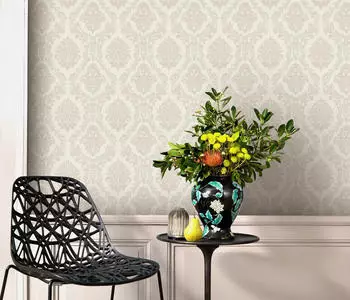 Bricoflor Kollektion Versailles 10288-02 Muster/Motive 0.53 x 10.05 m Creme Wohnzimmer Flur B&uuml;ro K&uuml;che Wohnr&auml;ume