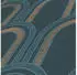 Bricoflor Art Deco Petrol Blau Gold MetallicArcade 391763 Retro 10,05 m x 0,53 m Made in Germany