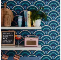 Envy Vliestapete "Curve Sky, Surf and Earth" gemustert glatt gemustert, FSC