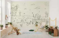 Komar Kindertapete "Disney Winnie the Pooh Bee at One with Nature" bedruckt glatt