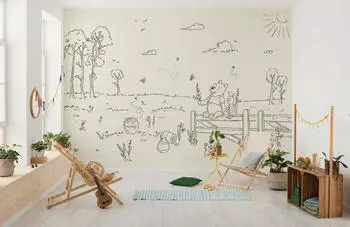 Komar Disney Winnie the Pooh Bee at One with Nature Vlies Fototapete 400x250cm (DX8-193)