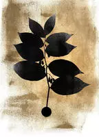 living walls Fototapete "ARTist Dark Leafs" Vlies, Wand, Schr&auml;ge