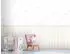 Livingwalls Wallpanel Vliestapete Wolken-Muster, Holz-Optik-Sockelborte, creme/weiß/rosa (398164)