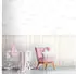 Livingwalls Wallpanel Vliestapete Wolken-Muster, Holz-Optik-Sockelborte, creme/weiß/rosa (398164)