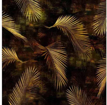 Erismann Glossy Palms Fototapete Vlies, gold, 400x270cm (2243-10)