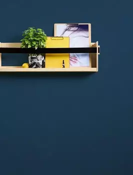 Bricoflor A.S. Cr&eacute;ation Blau Einfarbig 383679 Dunkelblau Uni Modern Hochwertig 10,05x0,53m Made in Germany
