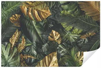 Wallarena Vlies Bl&auml;tter 300x210 cm Fototapeten f&uuml;r Wohnzimmer Schlafzimmer Wandtapete 3D Effektinkl. Kleister Tropisch Natur gr&uuml;n botanisch (13803VX6)