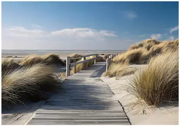Wallarena Vlies Meer 250x175 cm Fototapeten f&uuml;r Wohnzimmer Schlafzimmer Wandtapete 3D Effektinkl. Kleister Strand Landschaft Natur (16053VX5)