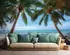 Wallarena Vlies Strand und Meer 150x105 cm Fototapeten für Wohnzimmer Schlafzimmer Wandtapete 3D Effektinkl. Kleister Landschaft Tropisch Natur (15755VX3)