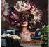 Wallarena Vlies Frau Pfingstrosen 300x210 cm Fototapeten für Wohnzimmer Schlafzimmer Wandtapete 3D Effektinkl. Kleister Rosen Blumen Glamour (15525VX6)