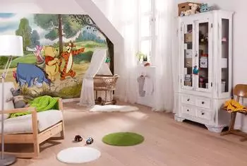 Komar Winnie the Pooh Expedition Fototapete Vlies Gr&uuml;n 250x200cm (73892500-0)