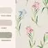 Laura Ashley Hawling Irises Vliestapete, glatt, Soft Natural, 52x1000cm (88929513-0)