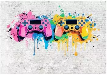 Wallarena Fototapete Kinderzimmer Gaming Graffiti Vlies 400x280cm (182)