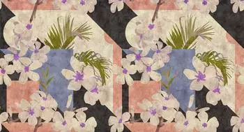 Livingwalls Walls by Patel 2 Vintage Bloom 2 Fototapete Vlies, bunt (DD122891)