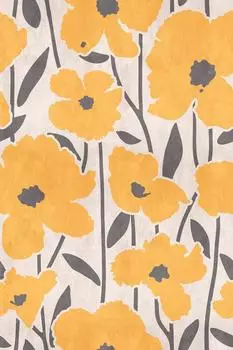 Livingwalls Walls by Patel 3 Flower Market 2 Fototapete Floral, Gelb, Grau, Beige (18818649-0)