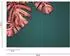 Livingwalls Monstera Fototapete Vlies Rostrot Petrol Tropisch 2,55x3,5m (22285419-0)