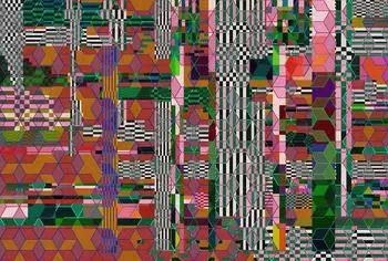 Livingwalls Walls by Patel 3 Mirage 2 Fototapete Geometrisches Mosaik Bunt (DD1-048)