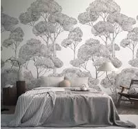 living walls Vliestapete "Vibes & Styles Silvanor &ndash; Forest Sketch Fototapete"...
