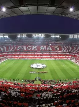 Livingwalls FC Bayern M&uuml;nchen Choreo Fototapete Vlies 1,92x2,60m (DD119116)