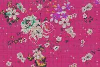 living walls Fototapete "Walls by Patel Flower Plaid 2" glatt Vlies, Wand,...