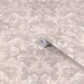 Laura Ashley Apolline Vliestapete Floral, Grau