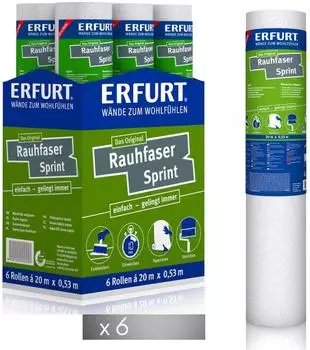 Erfurt Sprint 20 x 0,53 m weiß (6 Rollen)