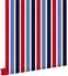 ESTAhome Tapete Vertikale Streifen Dunkelblau Rot und Weiß 53 cm X 10,05 m
