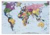 Komar Fototapete World Map 4-tlg. (270 x 188 cm)