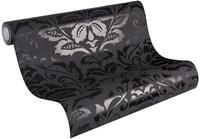 living walls Vliestapete "Black & White" Barock gemustert ornamental strukturiert