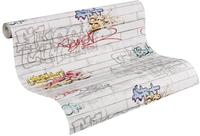 A.S. Cr&eacute;ation Papiertapete "Boys & Girls 6 mit Graffiti" Motiv abstrakt gemustert