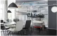 Komar Fototapete "Audi R8 Le Mans - Gr&ouml;&szlig;e 368 x 254 cm" bedruckt glatt Wohnzimmer,