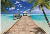 Komar Fototapete "Beach Resort - Gr&ouml;&szlig;e 368 x 254 cm" bedruckt glatt Wohnzimmer,