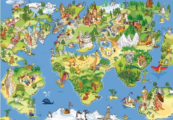 PaperMoon Kids World Map 250x180 cm